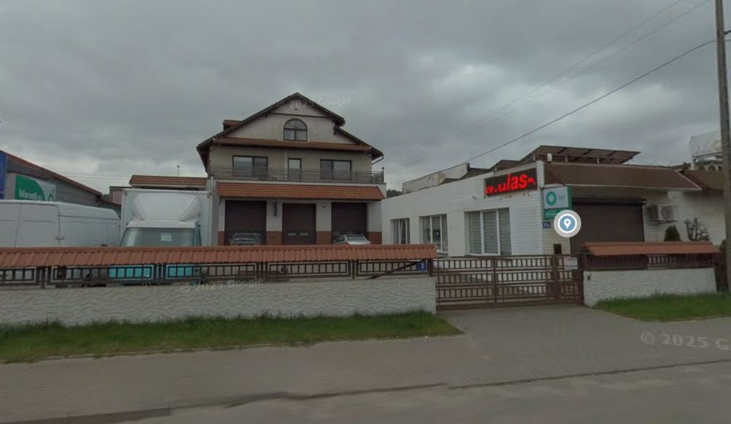 Warsztat Dias-Service z zewnątrz, ul. Grunwaldzka 71, Rumia